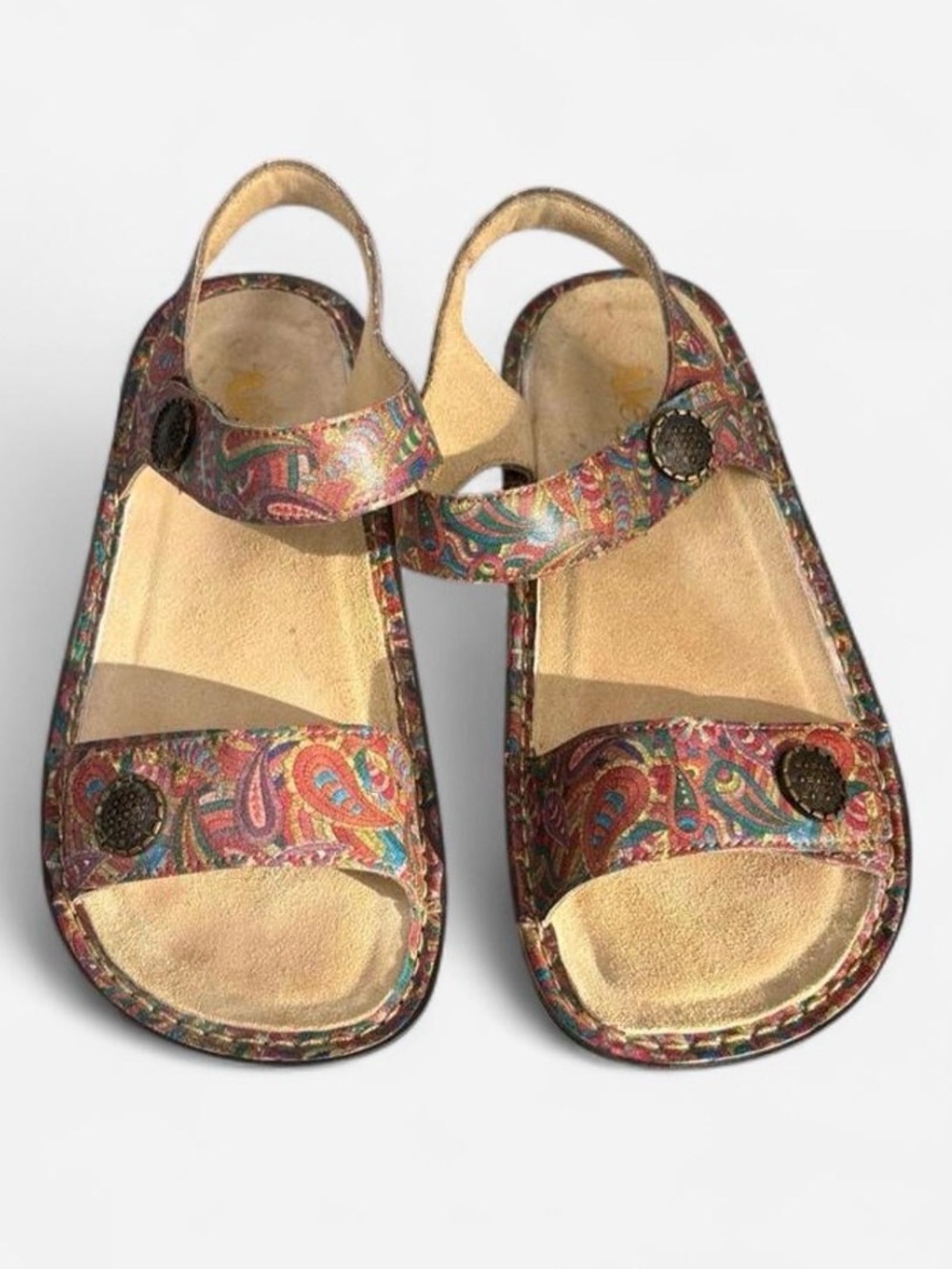 Alegria Women's Paisley Adjustable Strap Sandals - Multicolor